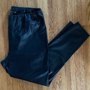 Sz 22W Ralph Lauren Pleather Pants
